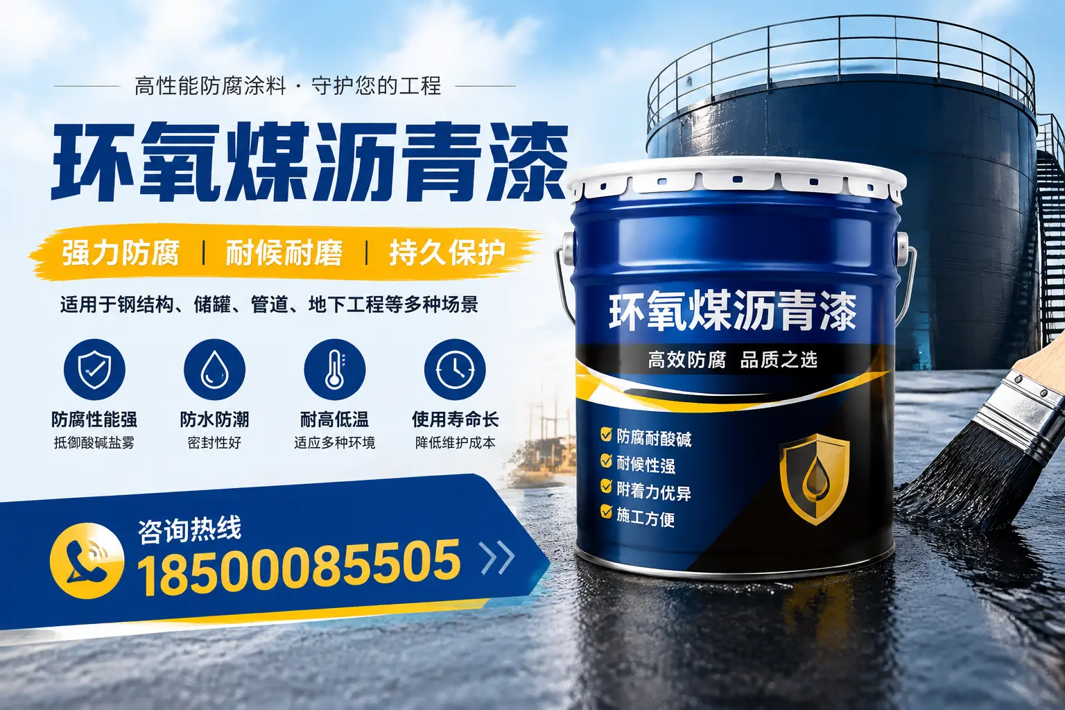 环氧煤沥青漆在工业中的应用，铜陵企业的选择